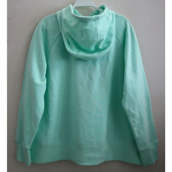 Under Armour 1362915-335 Women's Sz 1X Aqua Foam/Green Rival Fleece Logo Hoodie - Picture 2 of 9